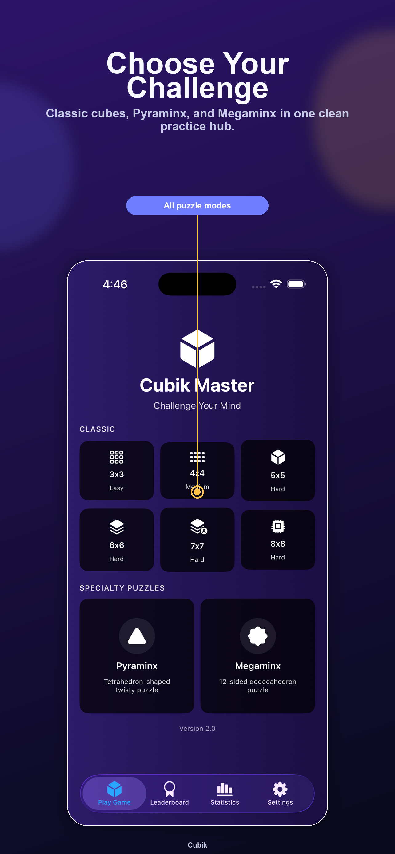 Cubik — elige tu reto